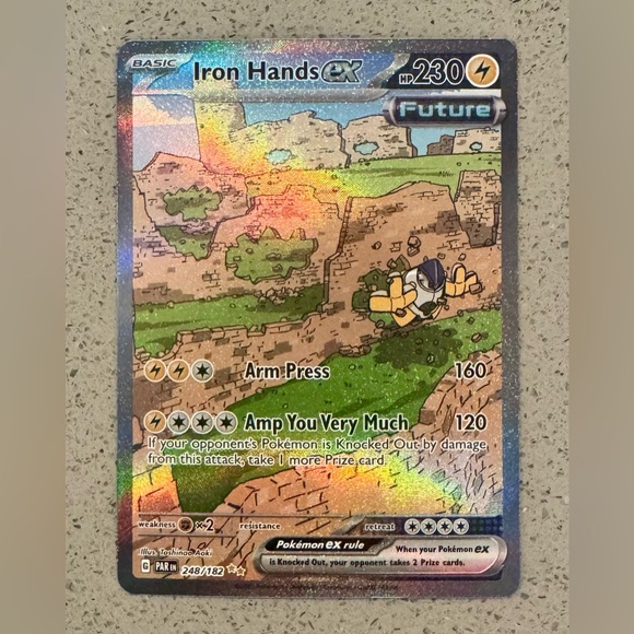Iron Hands ex Special Illustration Rare 248/182 - Paradox Rift Holo Pokémon Card - Picture 1 of 7